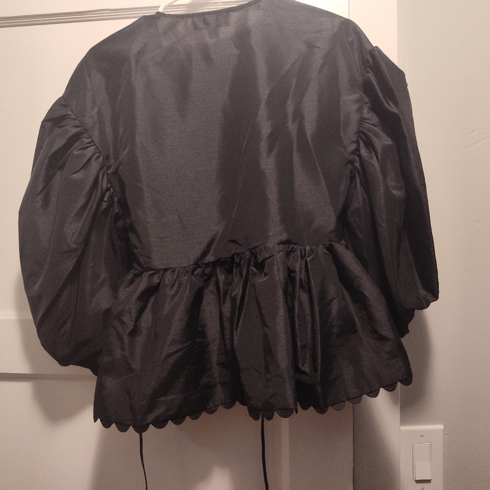 Kika Vargas for Target Scalloped Hem Puff Sleeve Wrap Top - Picture 16 of 16